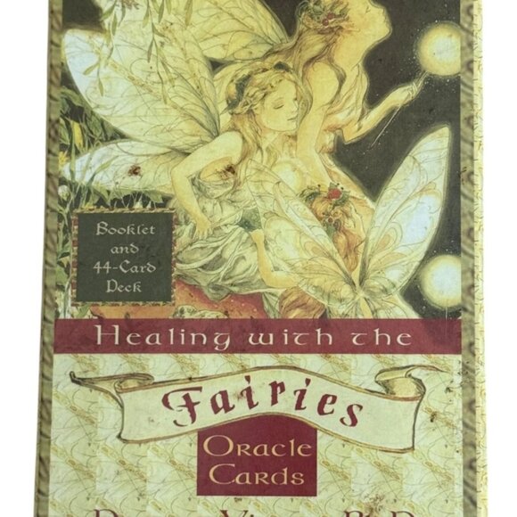 Healing with the Fairies Oracle Cards Doreen Virtue 44 Card Deck OOP - Picture 2 of 7